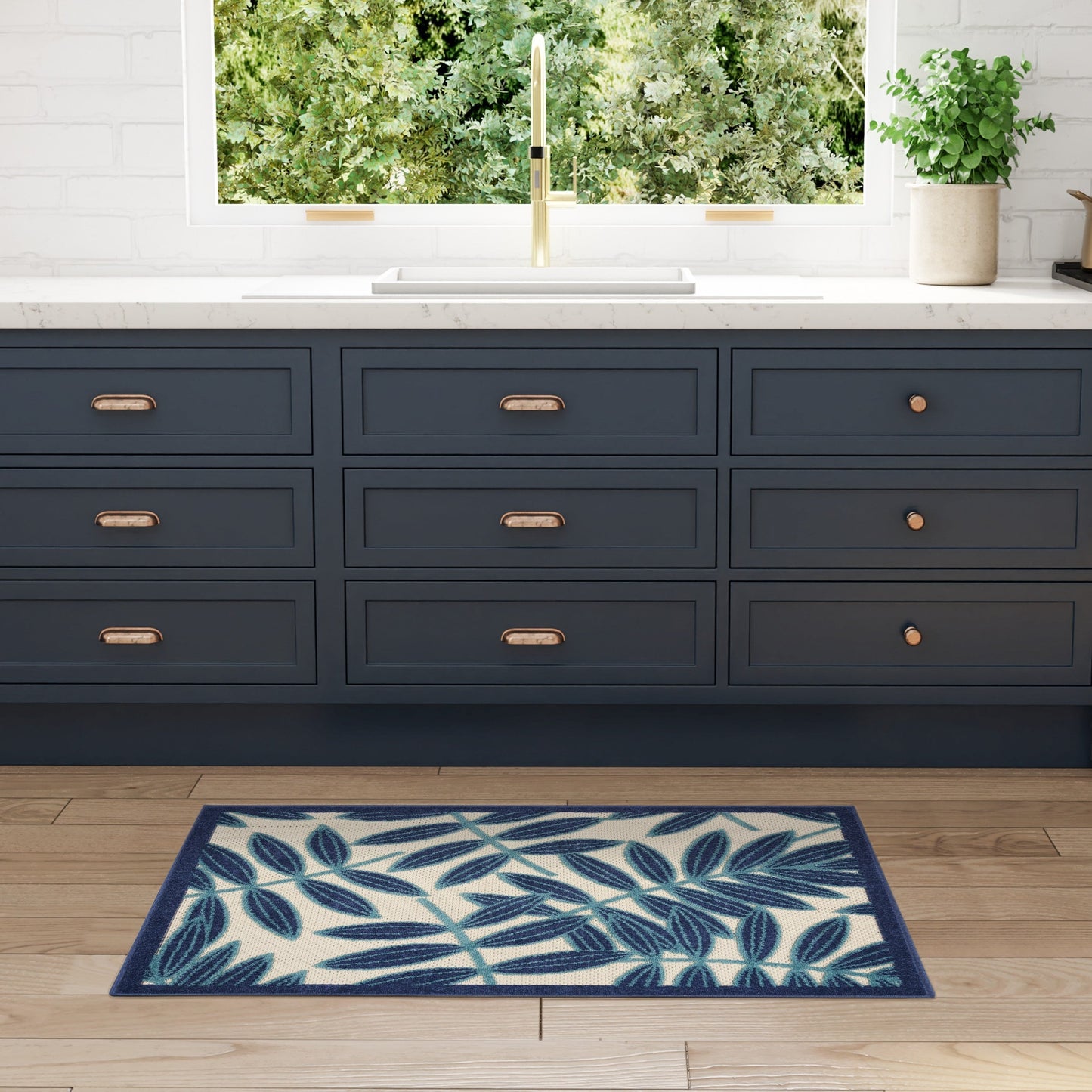 Tappeto floreale per interni/esterni Nourison Alice