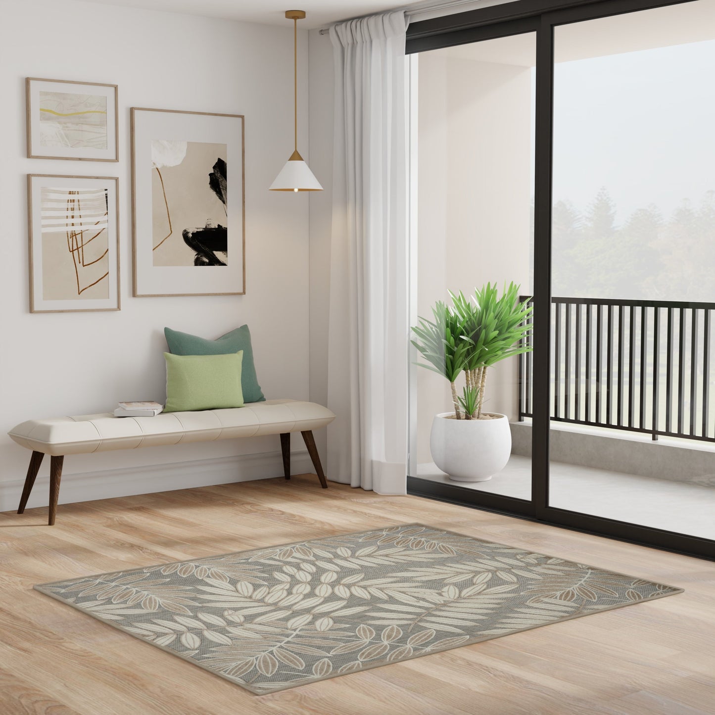 Tappeto floreale per interni/esterni Nourison Alice