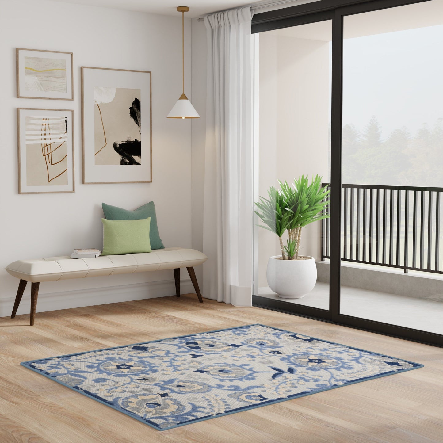 Tappeto floreale per interni/esterni Nourison Alice