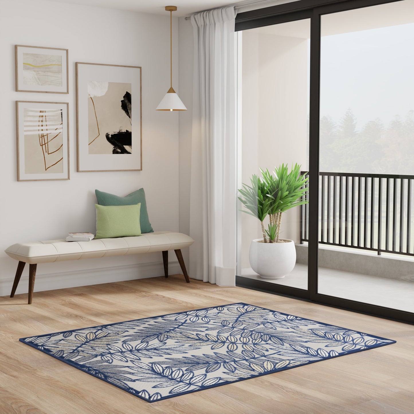 Tappeto floreale per interni/esterni Nourison Alice