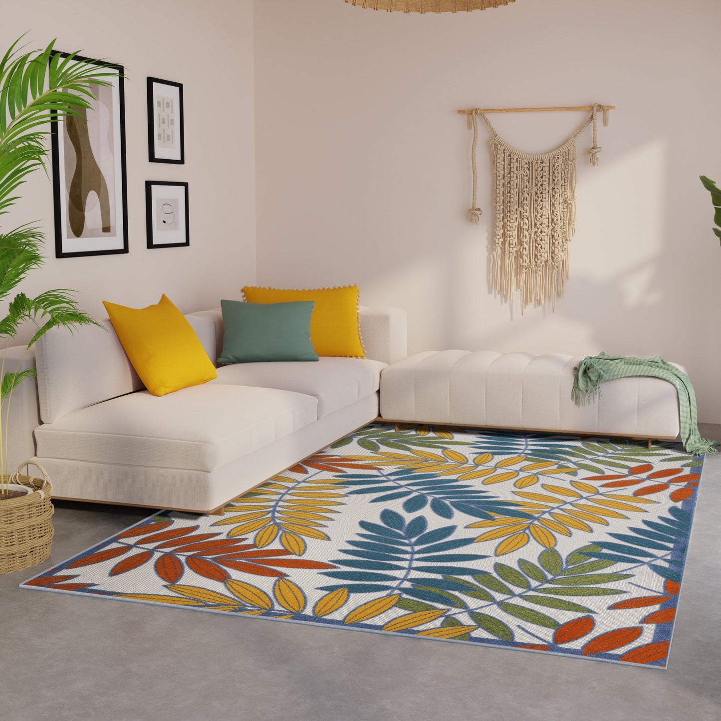 Tappeto floreale per interni/esterni Nourison Alice