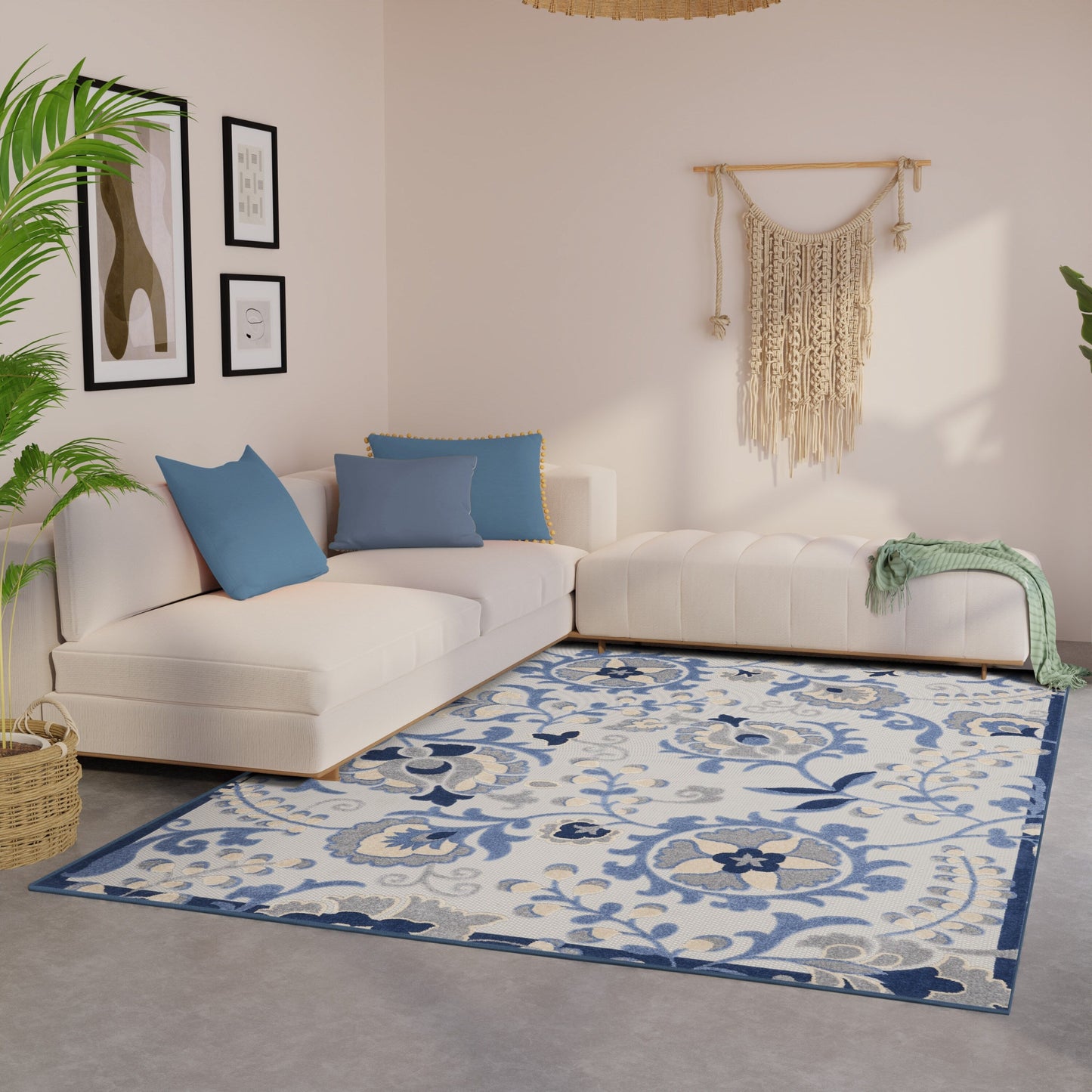 Tappeto floreale per interni/esterni Nourison Alice