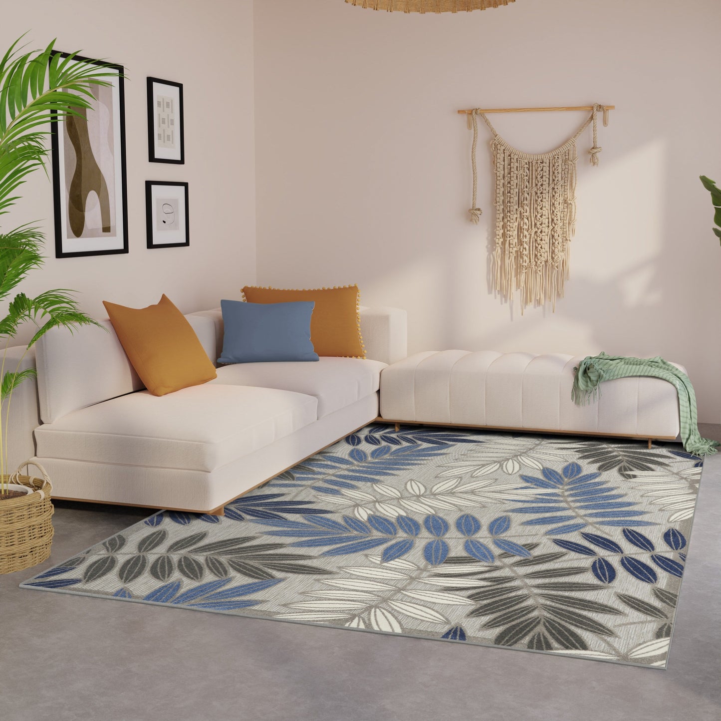 Tappeto floreale per interni/esterni Nourison Alice