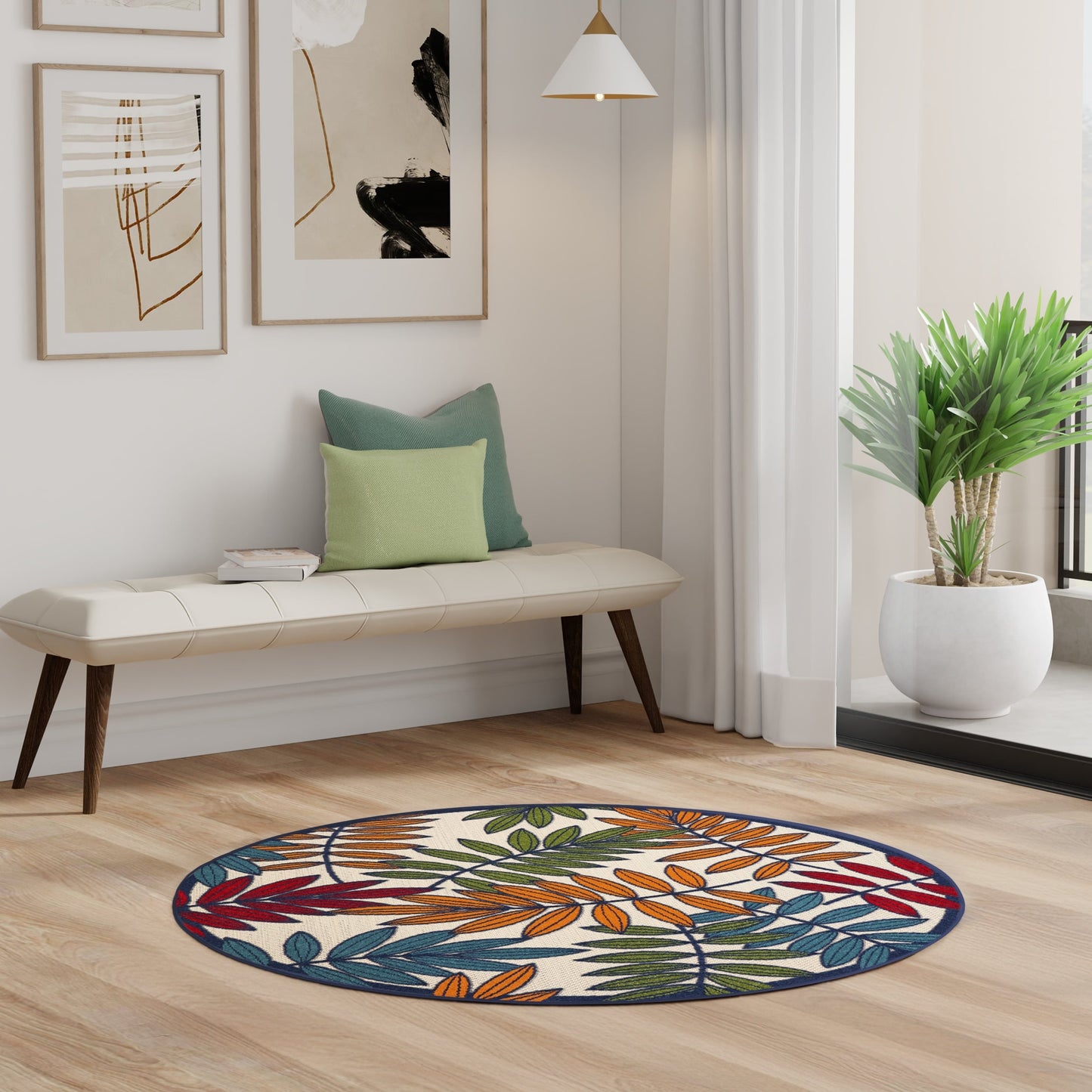 Tappeto floreale per interni/esterni Nourison Alice