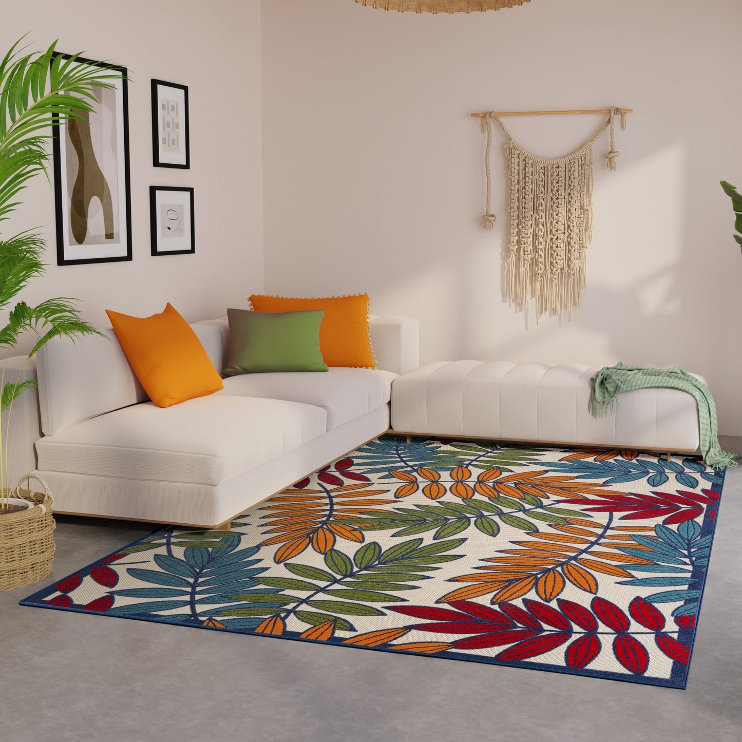 Tappeto floreale per interni/esterni Nourison Alice