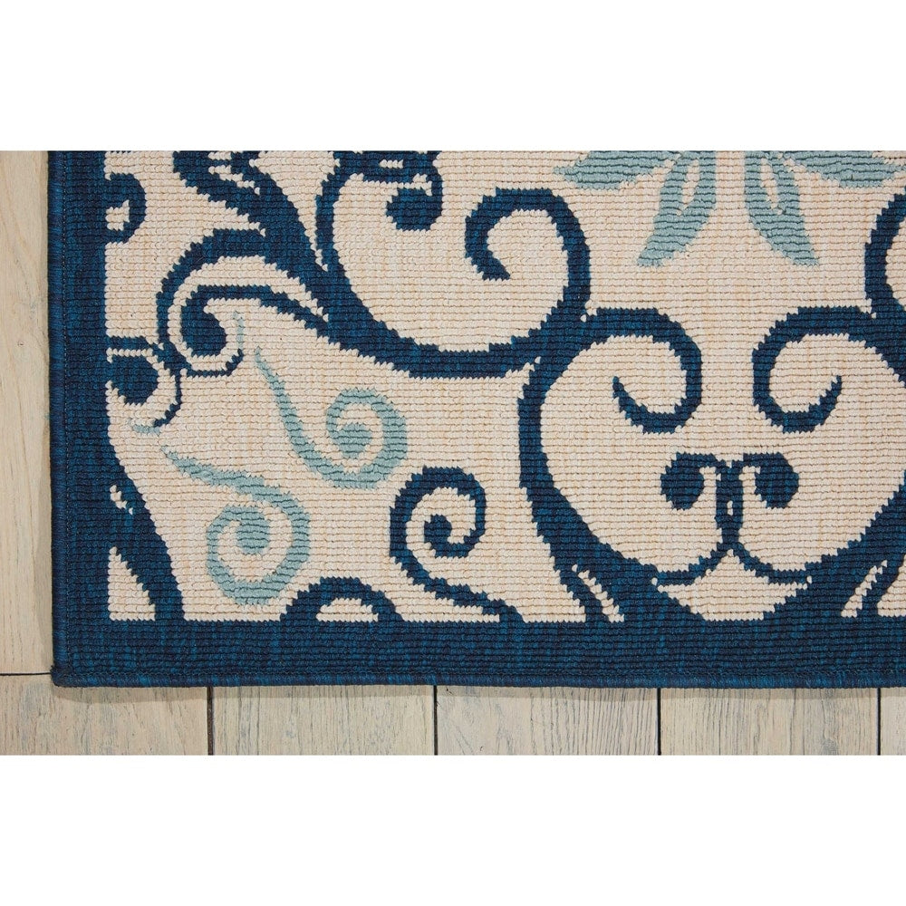 Tappeto geometrico floreale caraibico per interni/esterni Nourison