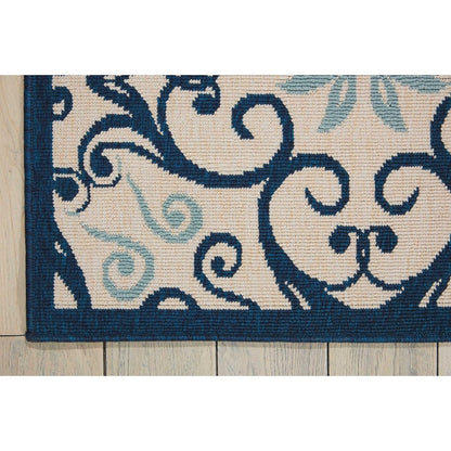 Tappeto geometrico floreale caraibico per interni/esterni Nourison