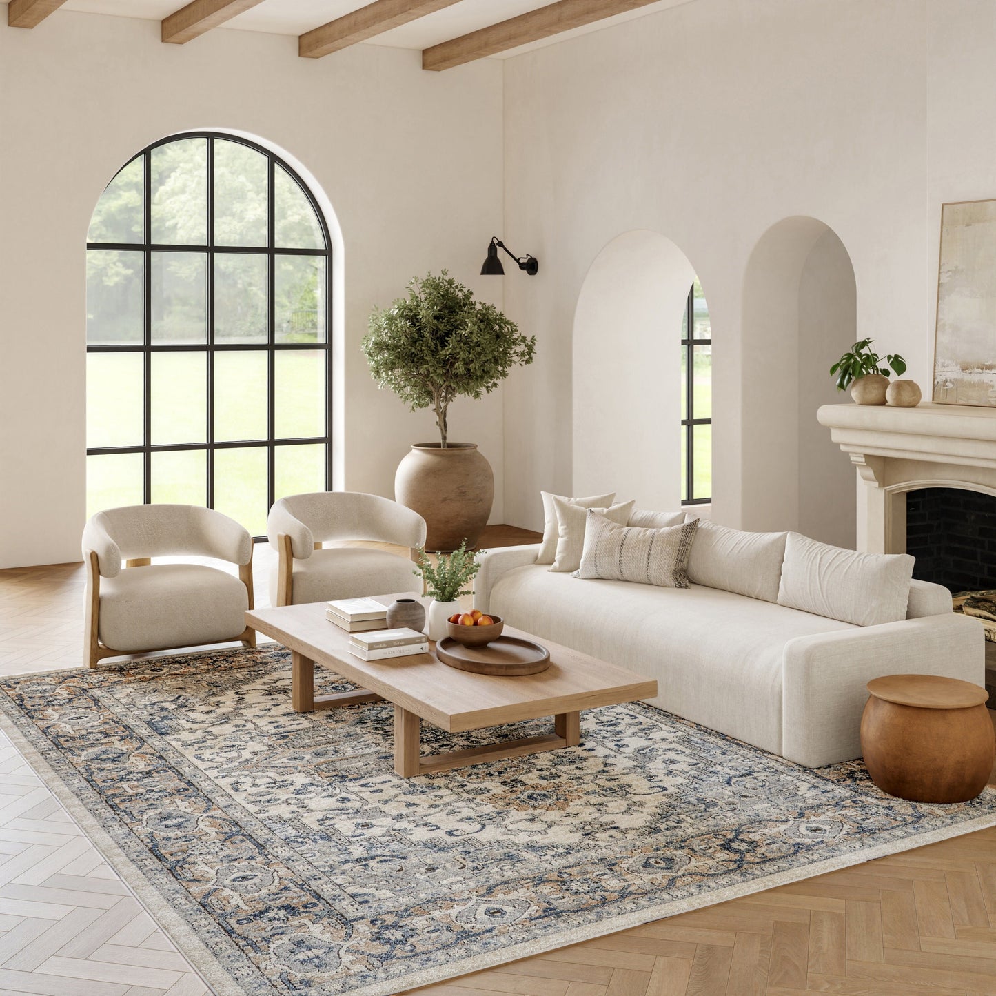 Tappeto persiano Nourison Concerto Classic con medaglione.