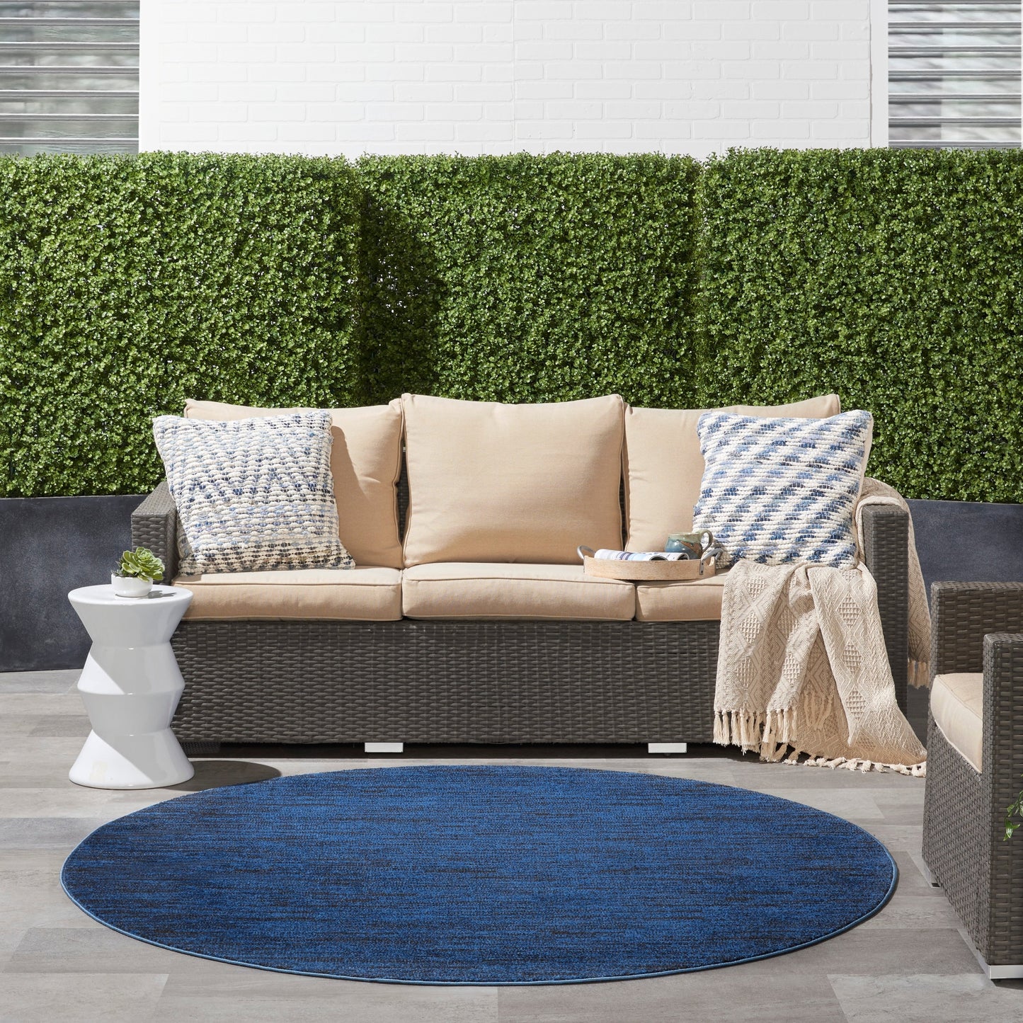 Tappeto contemporaneo per interni/esterni Nourison Essentials Solid