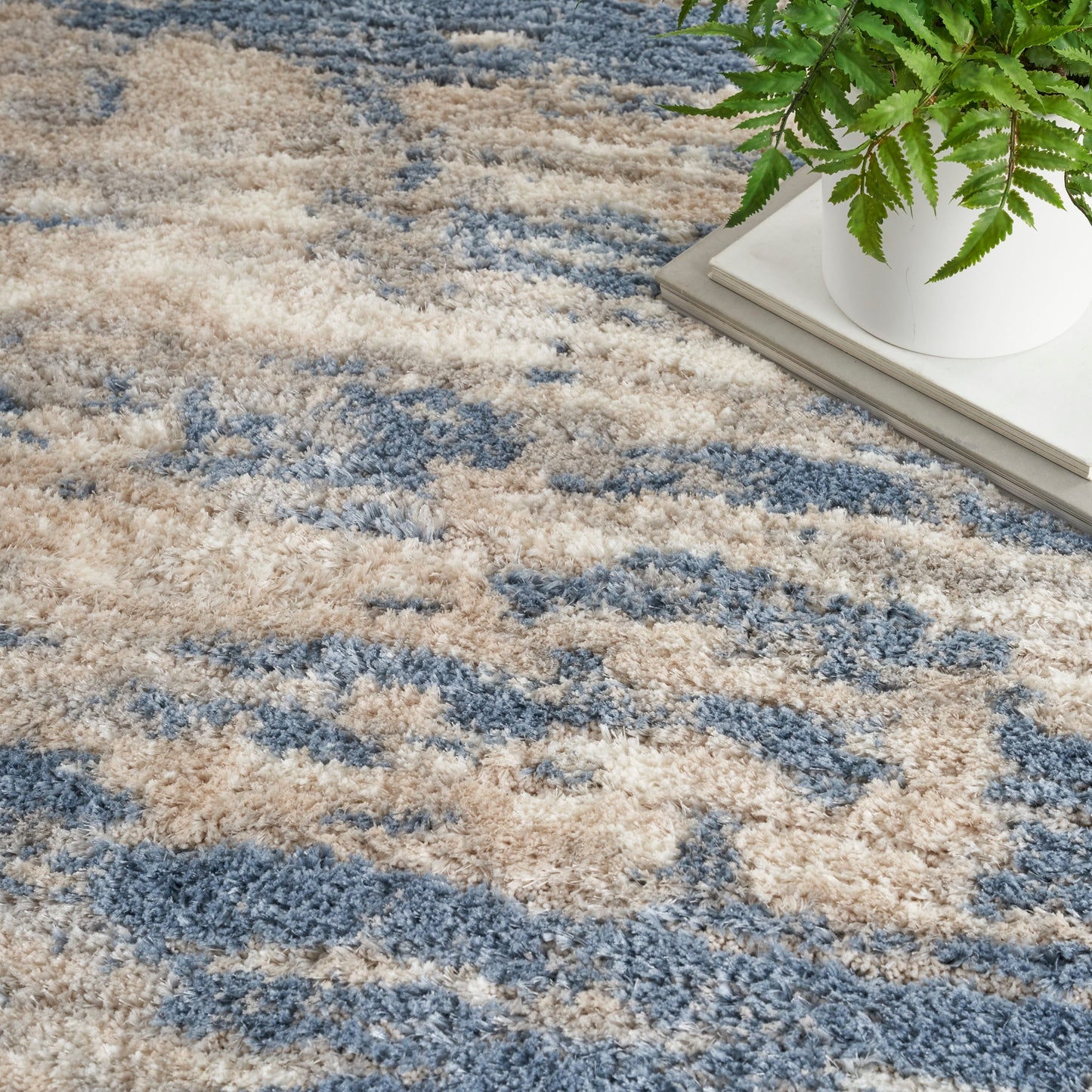 Tappeto Nourison Luxurious Shag Abstract Glam Ultra Plush Pile