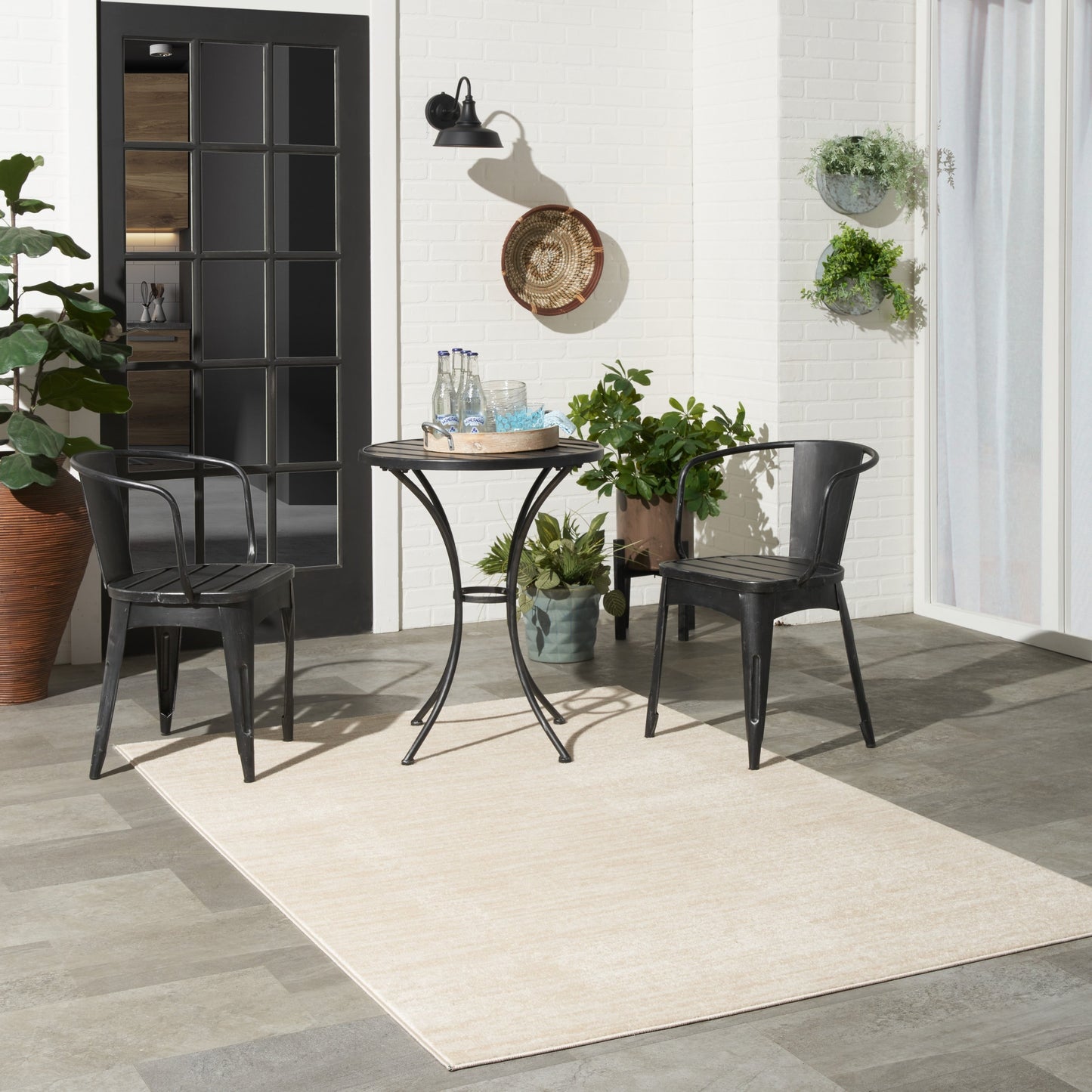 Tappeto moderno Nourison per interni/esterni