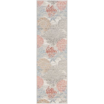 Tappeto Nourison Pompeii Coastal Beach Shells and Coral