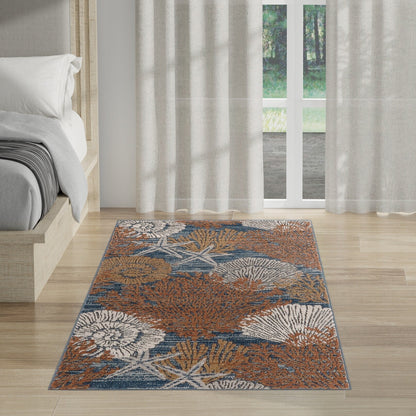 Tappeto Nourison Pompeii Coastal Beach Shells and Coral
