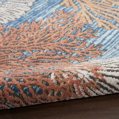 Tappeto Nourison Pompeii Coastal Beach Shells and Coral