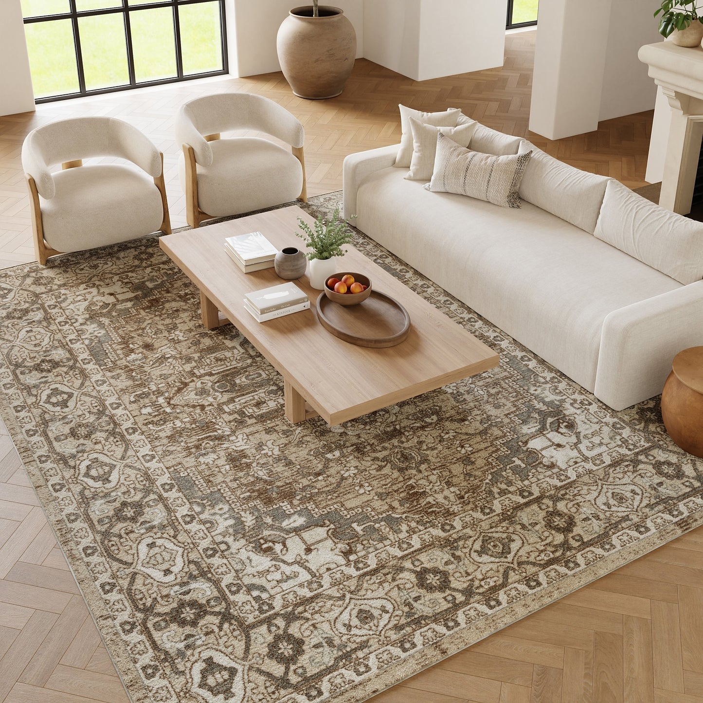 Tappeto persiano Nourison Quarry per interni.