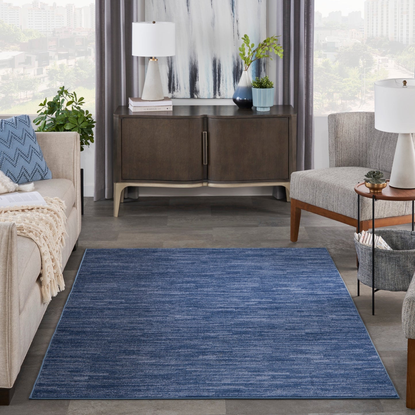 Tappeto moderno Nourison per interni/esterni