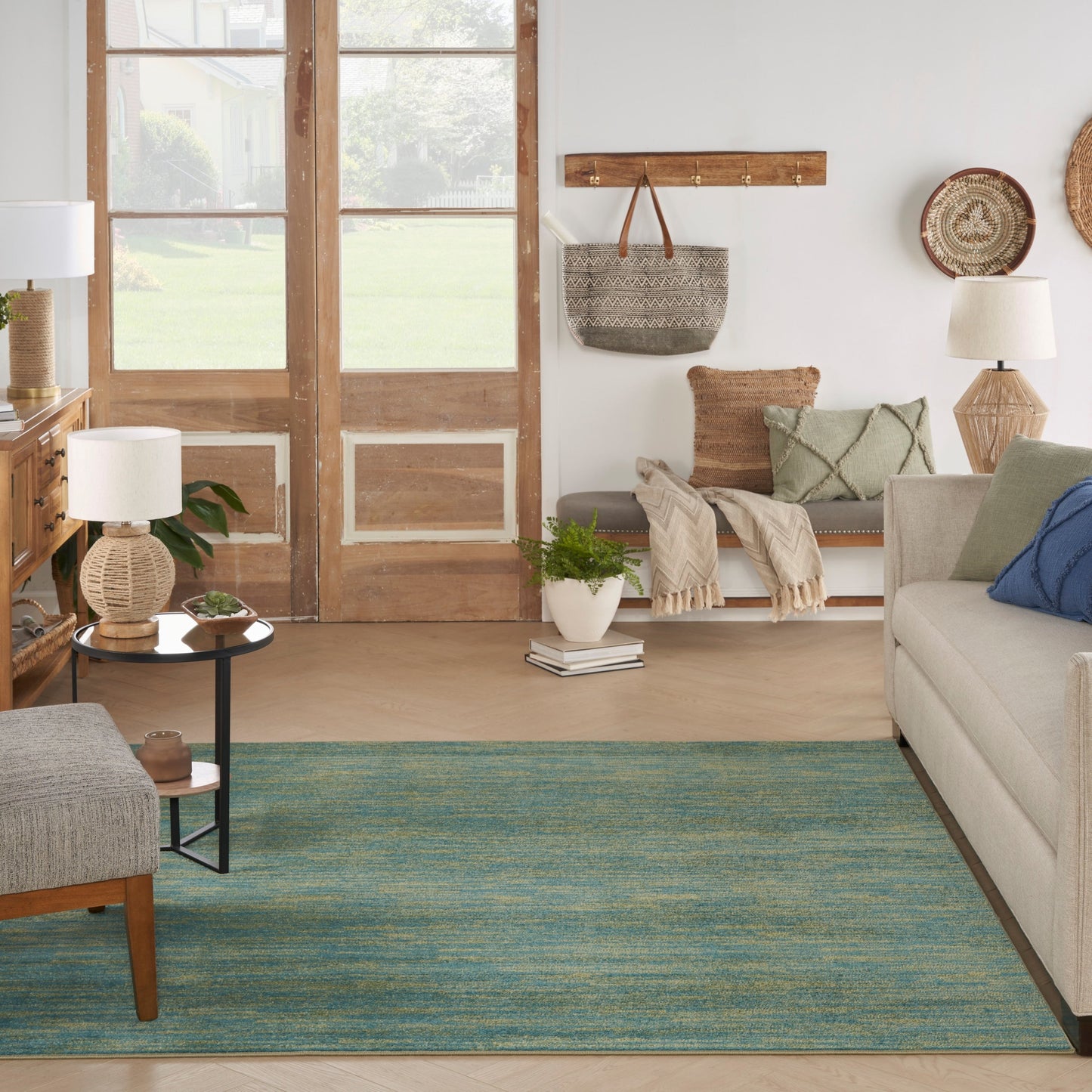 Tappeto moderno Nourison per interni/esterni