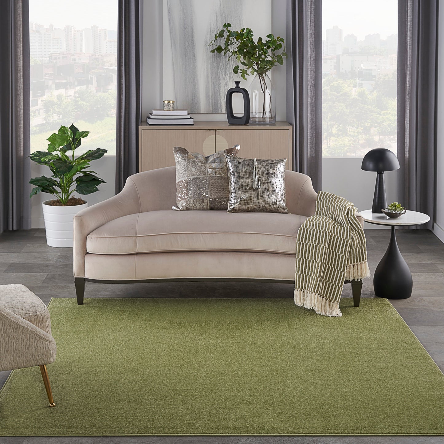 Tappeto moderno Nourison per interni/esterni