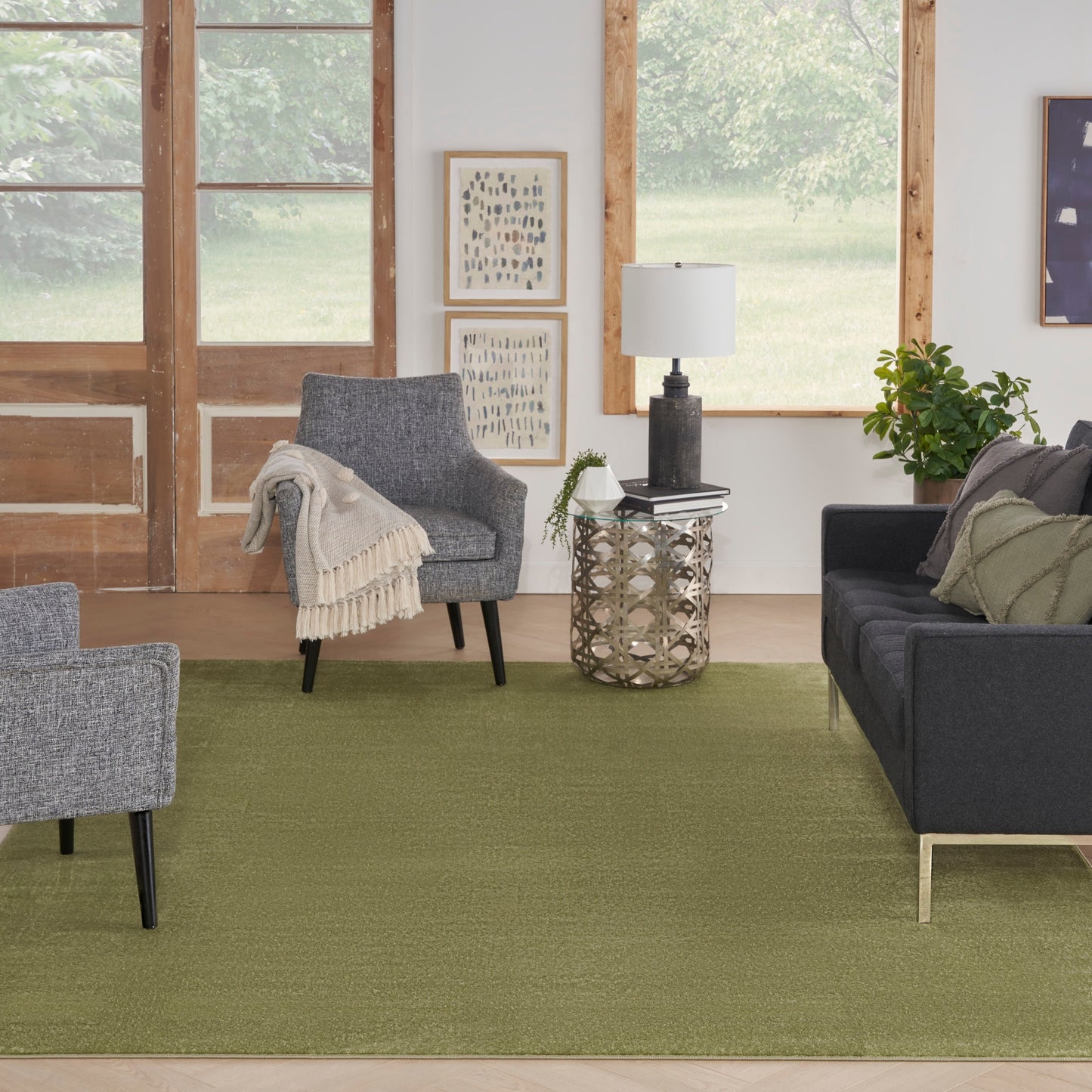 Tappeto moderno Nourison per interni/esterni