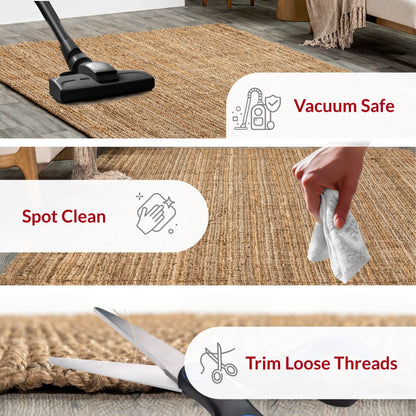 Tappeto Nuloom Ashli ​​Solid Farmhouse in iuta