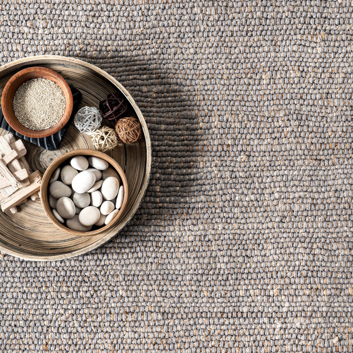 Tappeto classico in misto iuta Nuloom Jacky