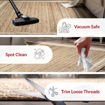 Tappeto in iuta intrecciata costiera Nuloom Rikki