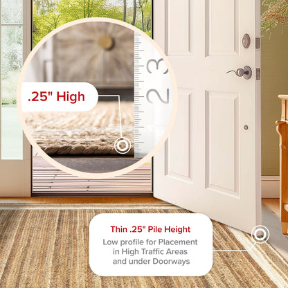 Tappeto in iuta intrecciata costiera Nuloom Rikki