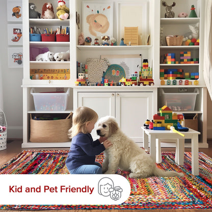 Tappeto bohémien intrecciato a mano Nuloom Tammara