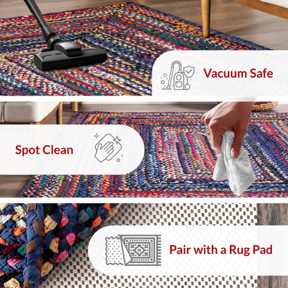 Tappeto bohémien intrecciato a mano Nuloom Tammara