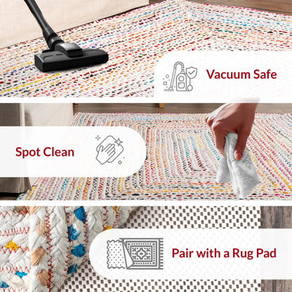 Tappeto bohémien intrecciato a mano Nuloom Tammara