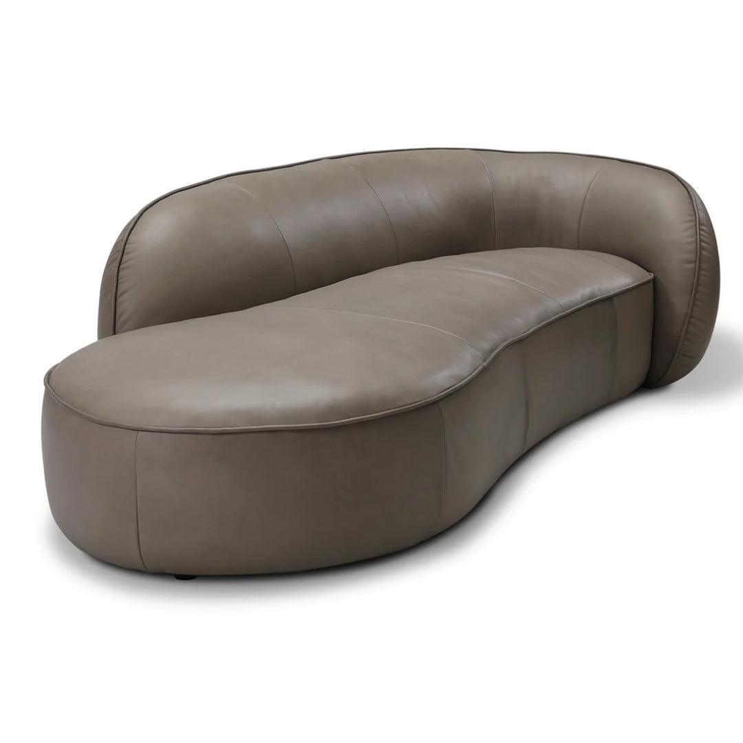 Divano moderno in pelle aperto