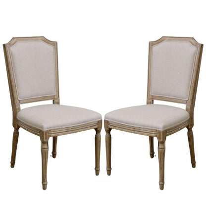 Sedia da pranzo francese scanalata con motivo a cresta