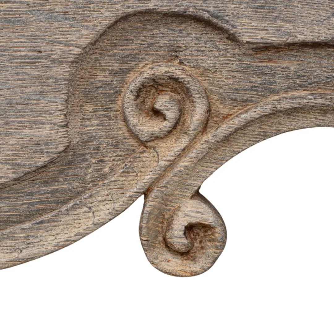 Buffet a due corpi in rovere francese con interni blu, 1820 circa