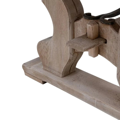 Tavolo da pranzo francese con cavalletto a lira, circa 1920