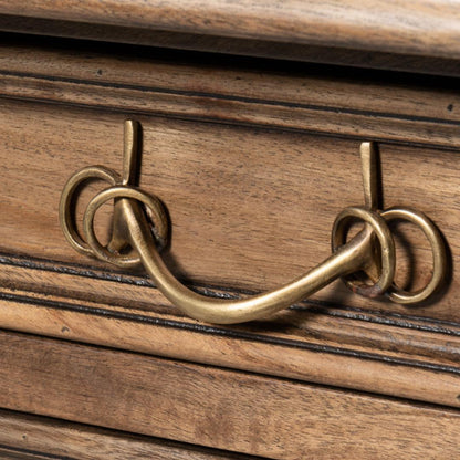 Scrivania rustica in legno e ferro "Steed"