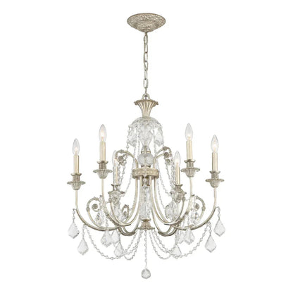 Lampadario vintage in argento antico