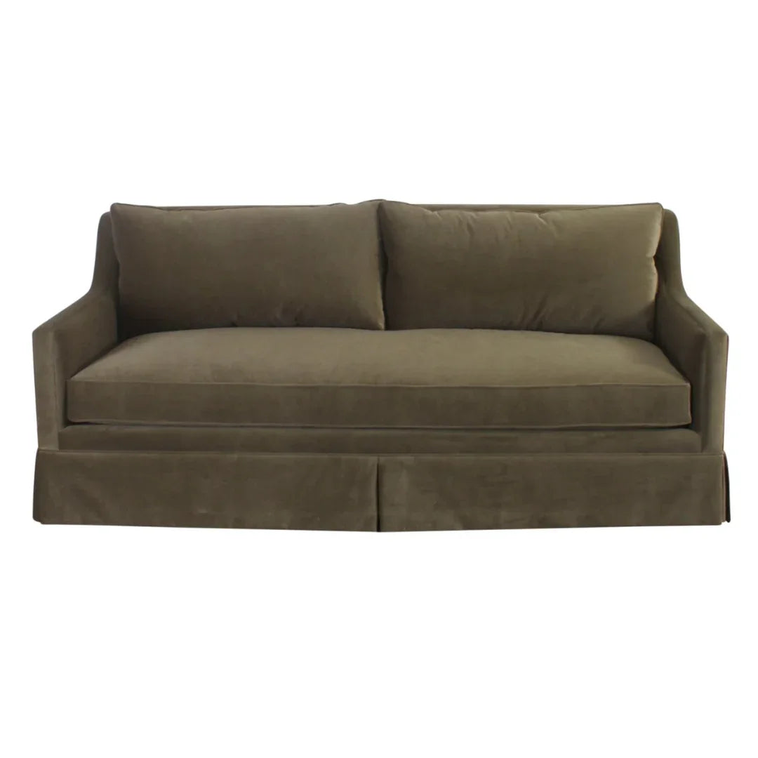 Divano con gonna in velluto di peluche - Personalizzato