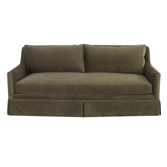 Divano con gonna in velluto di peluche - Personalizzato