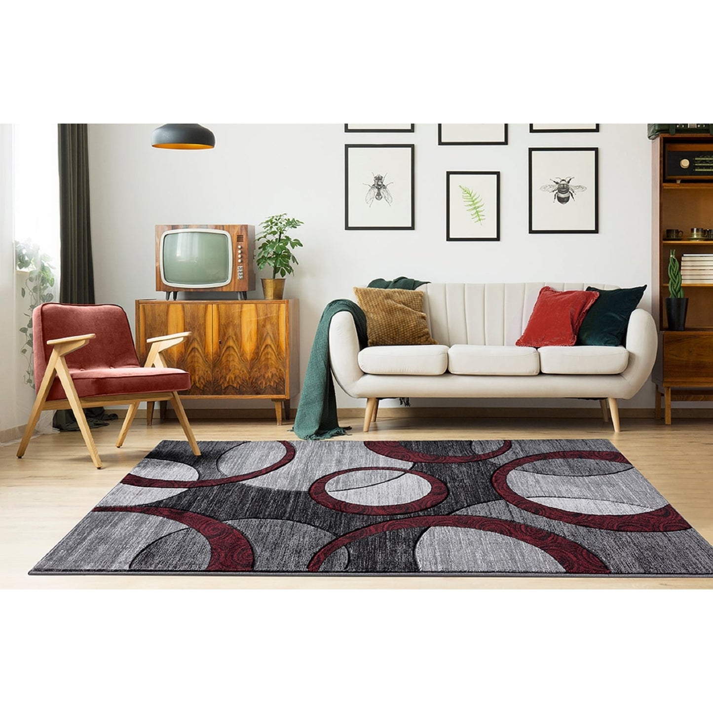 Tappeto Orelsi Collection Abstract Geometric Circles