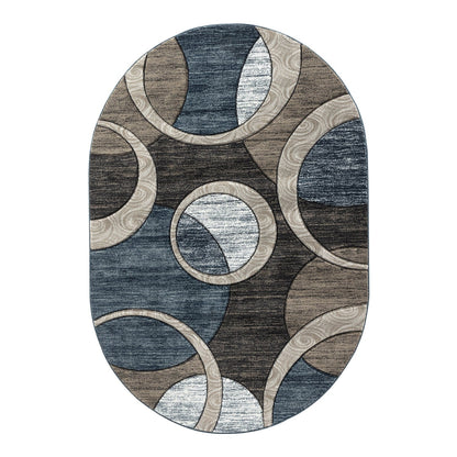 Tappeto Orelsi Collection Abstract Geometric Circles
