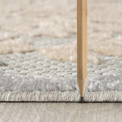 Tappeto da interno/esterno con motivo floreale costiero di origine.