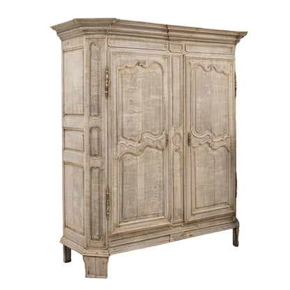 Armadio extra largo decorato in rovere francese, circa 1860