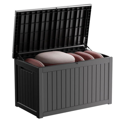 Contenitore per patio esterno in resina con serratura