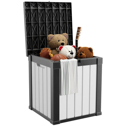 Contenitore per patio esterno in resina con serratura