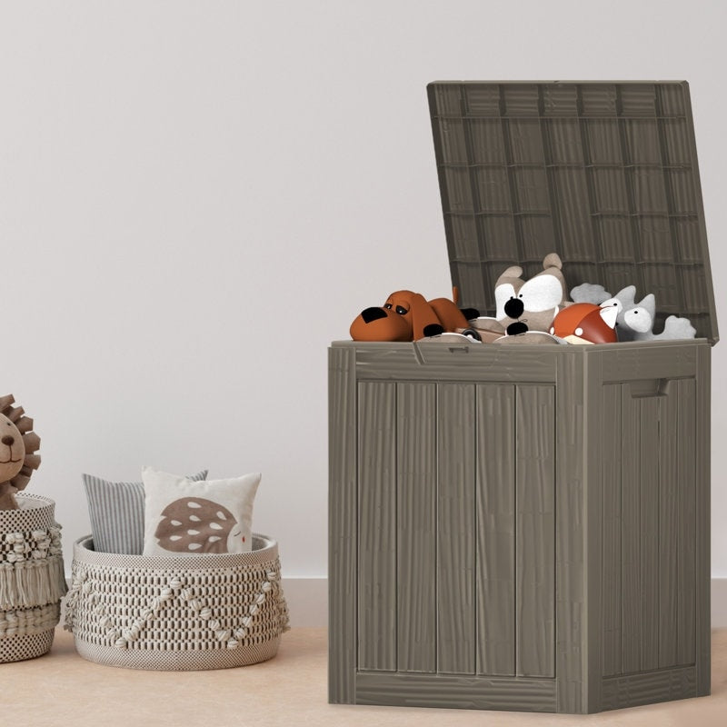 Contenitore per patio esterno in resina con serratura