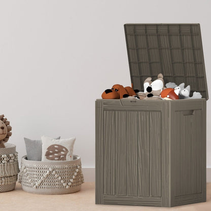 Contenitore per patio esterno in resina con serratura