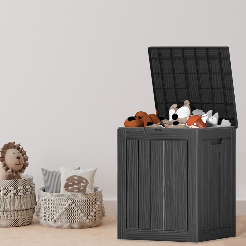 Contenitore per patio esterno in resina con serratura