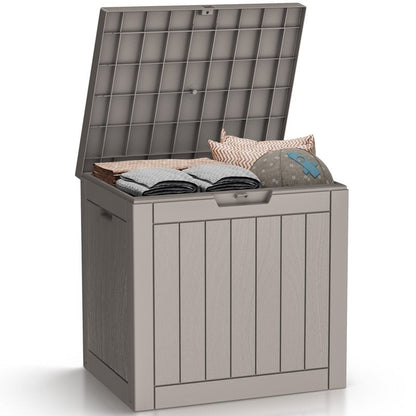 Contenitore per patio esterno in resina con serratura