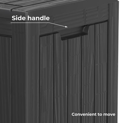Contenitore per patio esterno in resina con serratura
