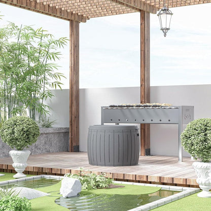 Contenitore per patio esterno in resina con serratura